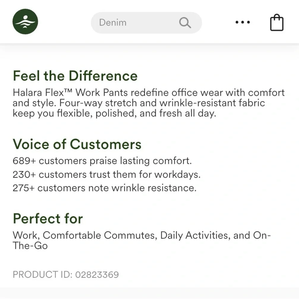 HALARA Flex DayStretch Midrise side zipper pocket Black Boot Cut Flare Pants - Picture 8 of 9